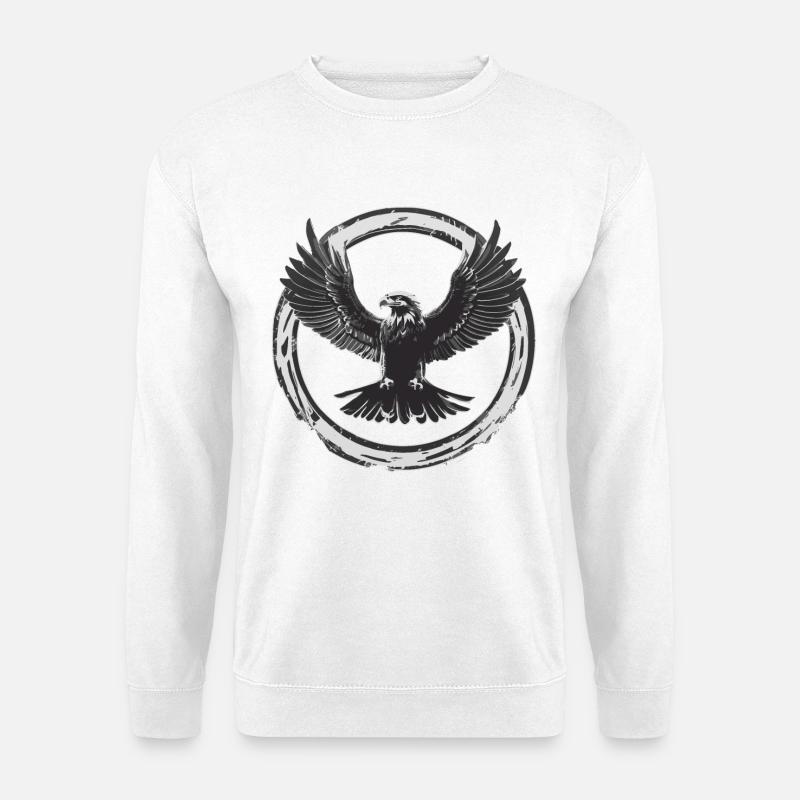 Strong eagle - Unisex Sweatshirt - white