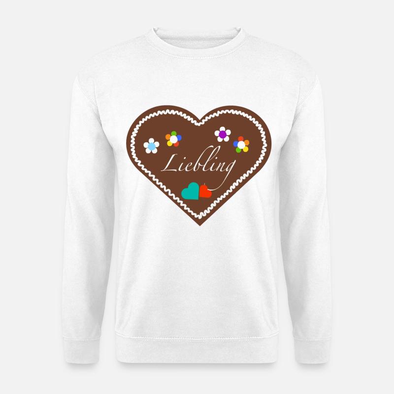 "Jahrmarkt-Liebe"Liebling div - Unisex Pullover - Weiß