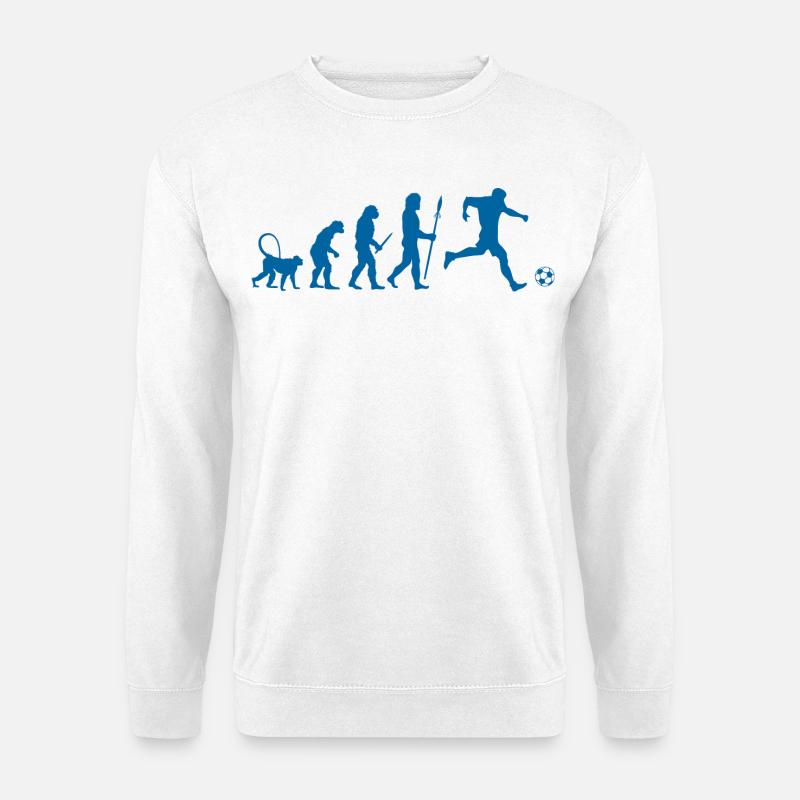 Evolution of a Soccer Player - Unisex Pullover - Weiß