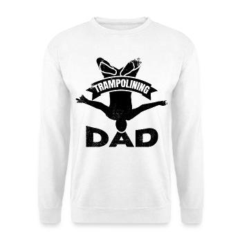 Trampolinspringer Papa - Unisex Pullover - Weiß - Vorne