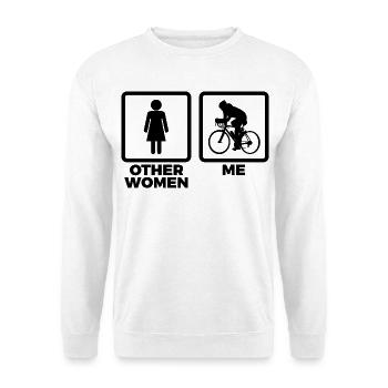Cycling Women Sketch - Unisex Sweatshirt - white - Front