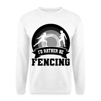 Fencing joke - Unisex Sweatshirt - white - Front