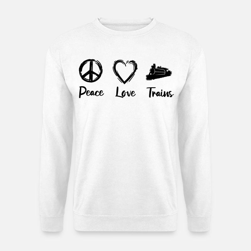 Eisenbahn Liebe - Unisex Pullover - Weiß