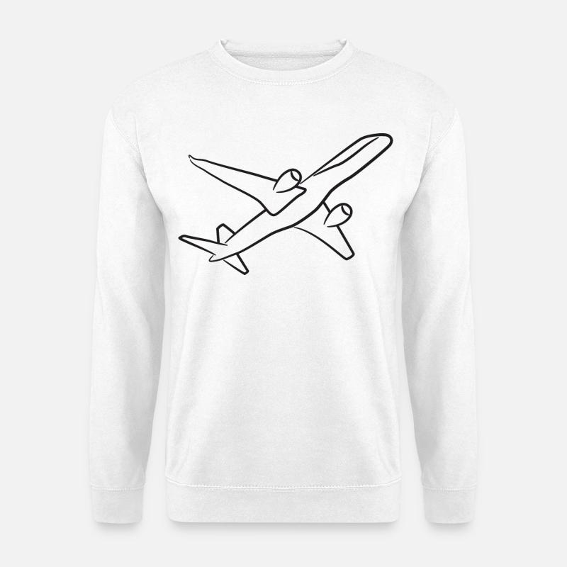 Flugzeug - Unisex Pullover - Weiß