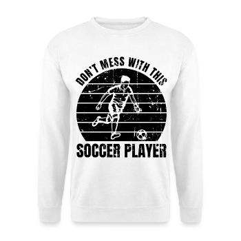 Drôle de slogan de football - Sweat-shirt Unisexe - blanc - Devant