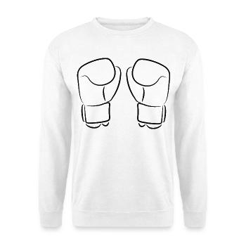 Gants de kickboxing - Sweat-shirt Unisexe - blanc - Devant