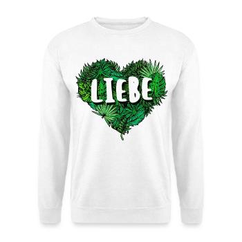 Umwelt Spruch Herz Umweltschützer Natur Erde - Unisex Pullover - Weiß - Vorne
