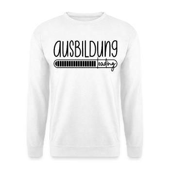 Ausbildung loading Azubi Azubine Auszubildender - Unisex Pullover - Weiß - Vorne