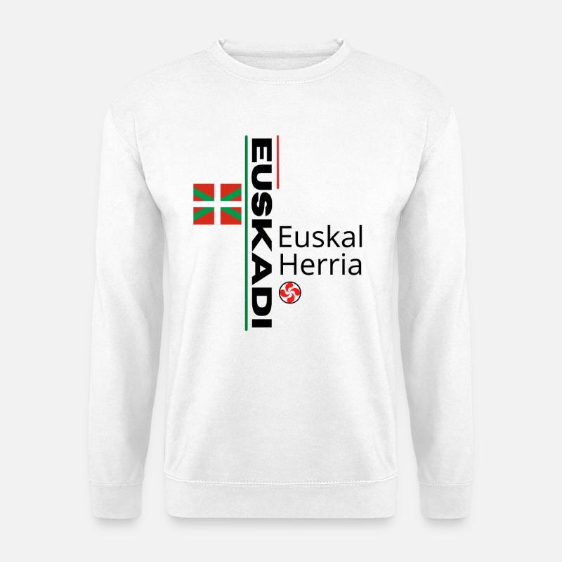 Basque-Luxe Design Ethnically Inspired - Unisex Sweatshirt - white