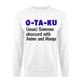 Déclaration de bande dessinée japonaise manga anime otaku - Sweat-shirt Unisexe - blanc - Devant