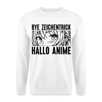 Zeichentrick Manga Comic Anime Trickfilm Japan - Unisex Pullover - Weiß - Vorne