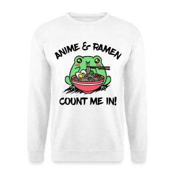 Manga Animation Anime Ramen Animation Déclaration - Sweat-shirt Unisexe - blanc - Devant