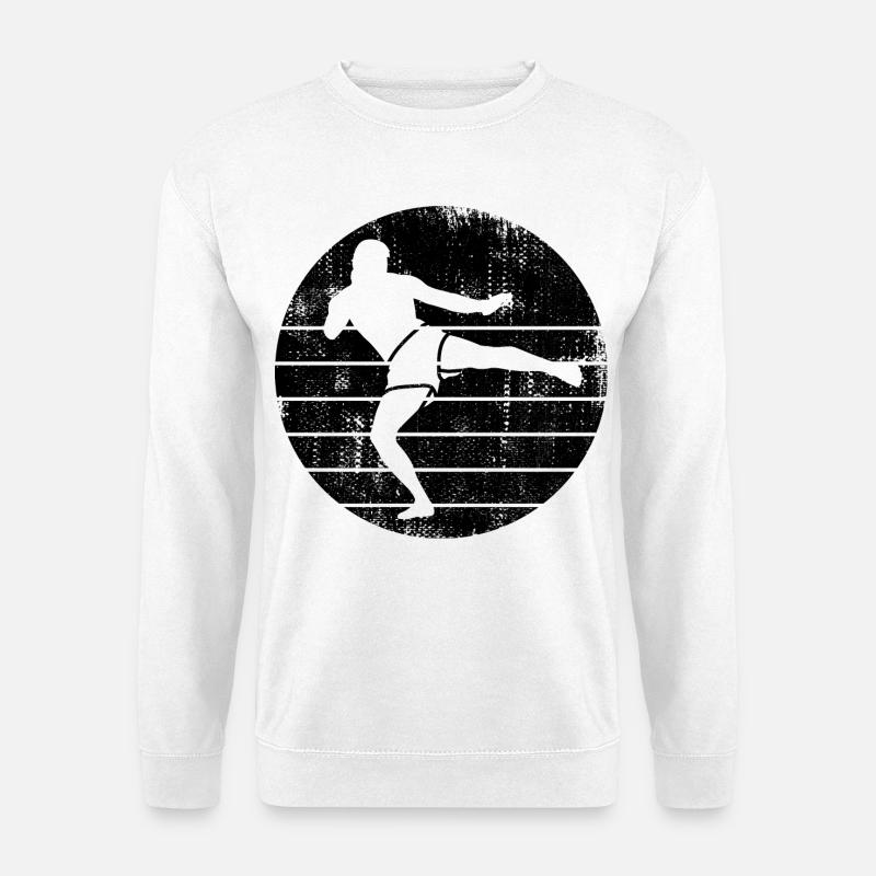 Lustiger Kickboxer - Unisex Pullover - Weiß