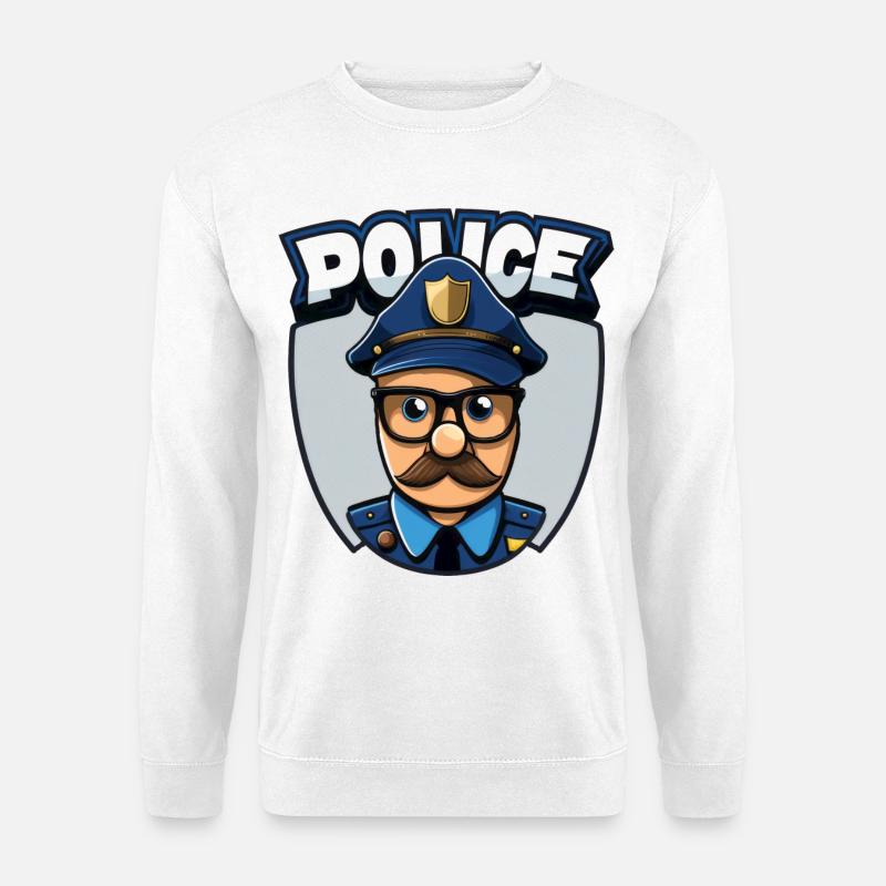 Polizist Polizei - Unisex Pullover - Weiß