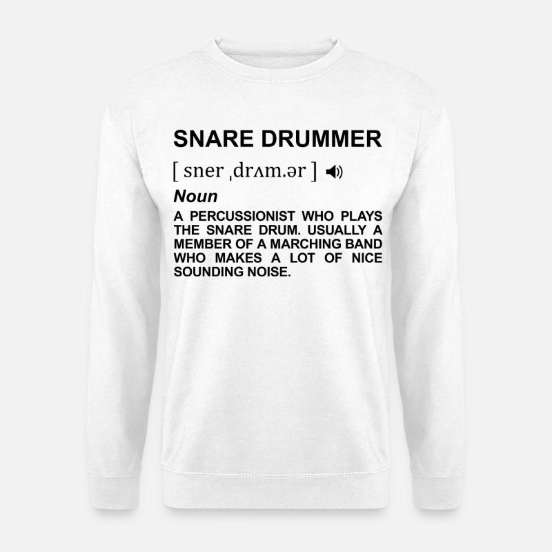 Drummer Dictionary - Unisex Sweatshirt - white