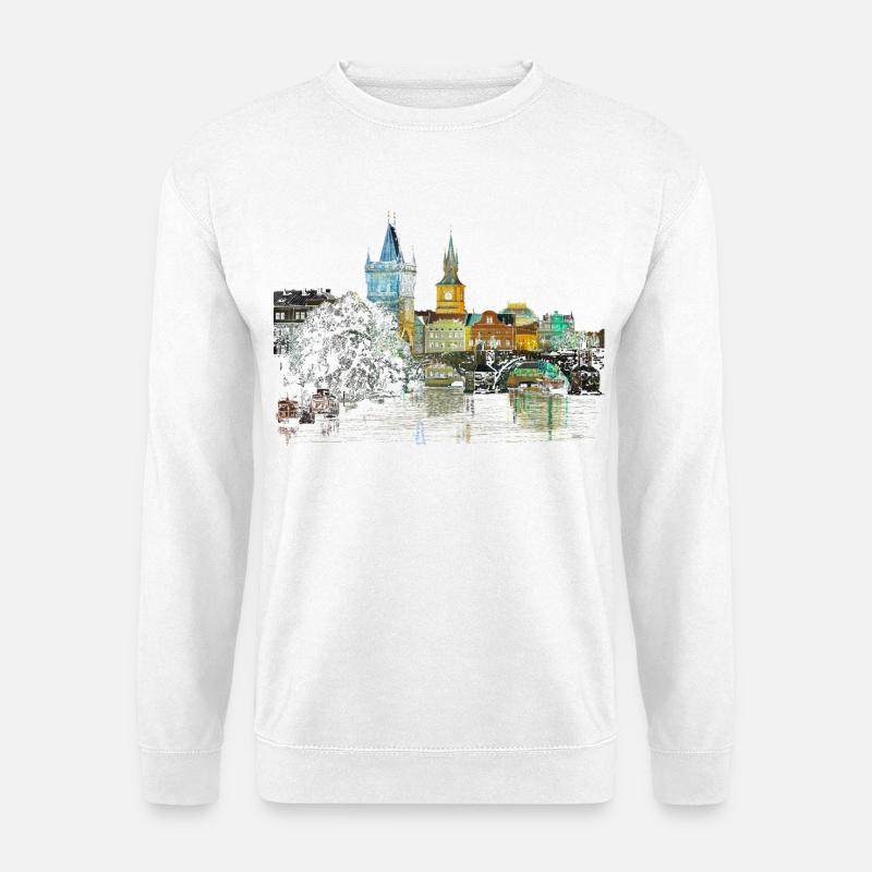 Prag - Unisex Pullover - Weiß