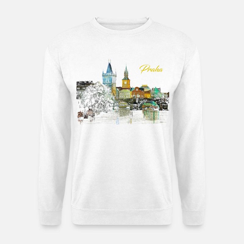 Prag - Unisex Pullover - Weiß