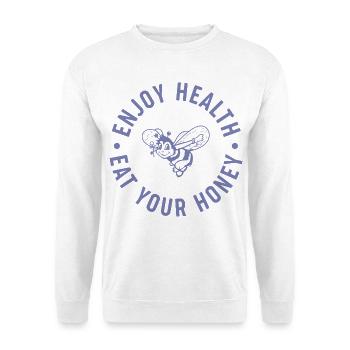 Enjoy health - eat your honey - Unisex Sweatshirt - white - Front