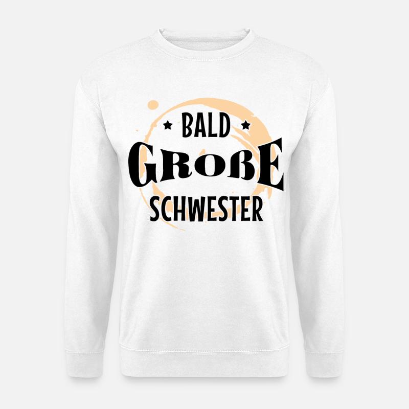 Geschwisterliebe Sis Statement Großer Bruder - Unisex Pullover - Weiß