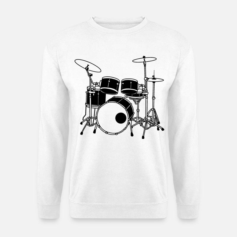 Drumset - Unisex Pullover - Weiß