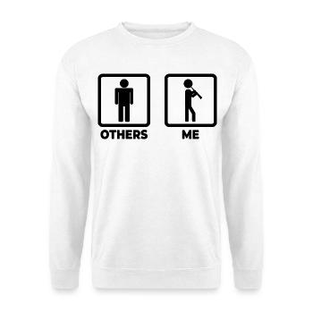 Horaire de la clarinette - Sweat-shirt Unisexe - blanc - Devant