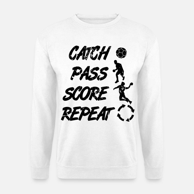 Attraper, passer, répéter, points - Sweat-shirt Unisexe - blanc