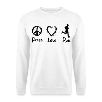I love running - Unisex Sweatshirt - white - Front