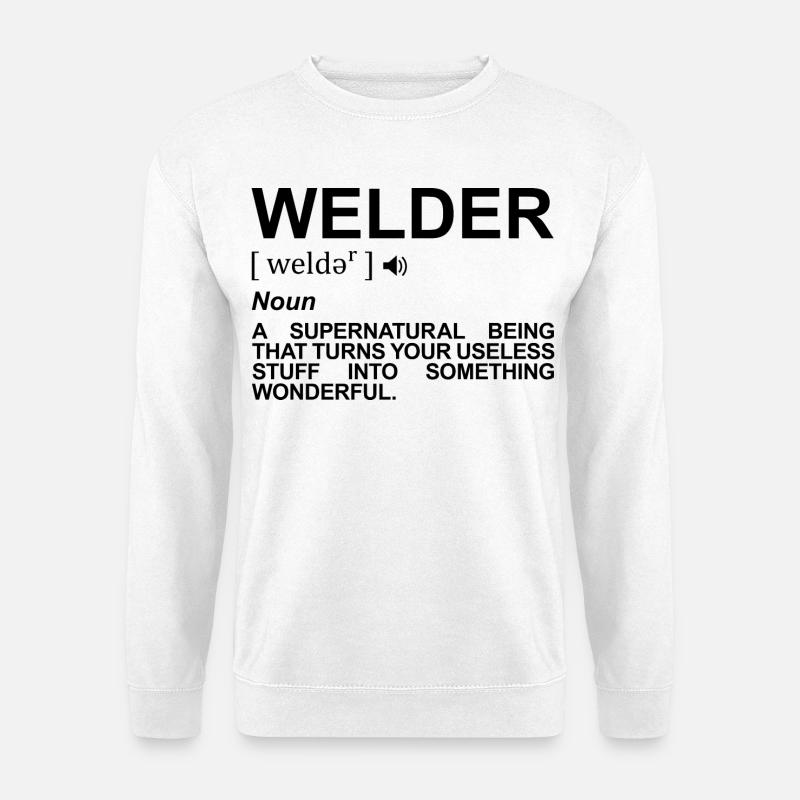 Schweißer Bedeutung - Unisex Pullover - Weiß