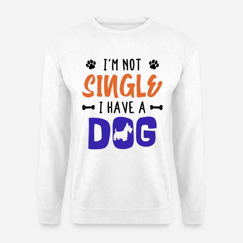 Lieblingstier Hund Statement Haustiere Knuddeltier - Unisex Pullover - Weiß