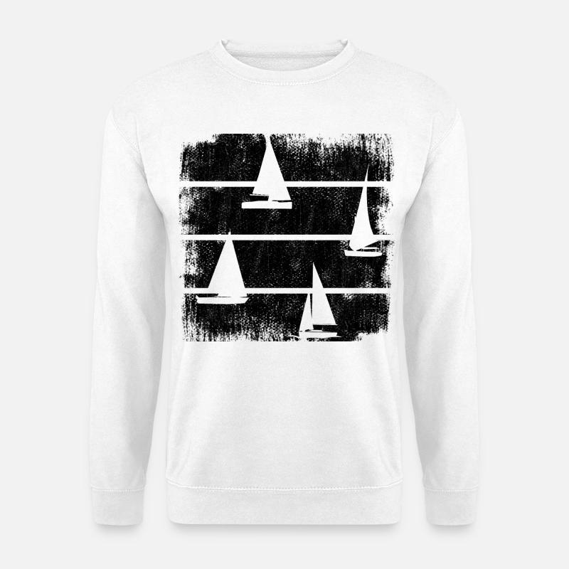 Segelboote - Unisex Pullover - Weiß