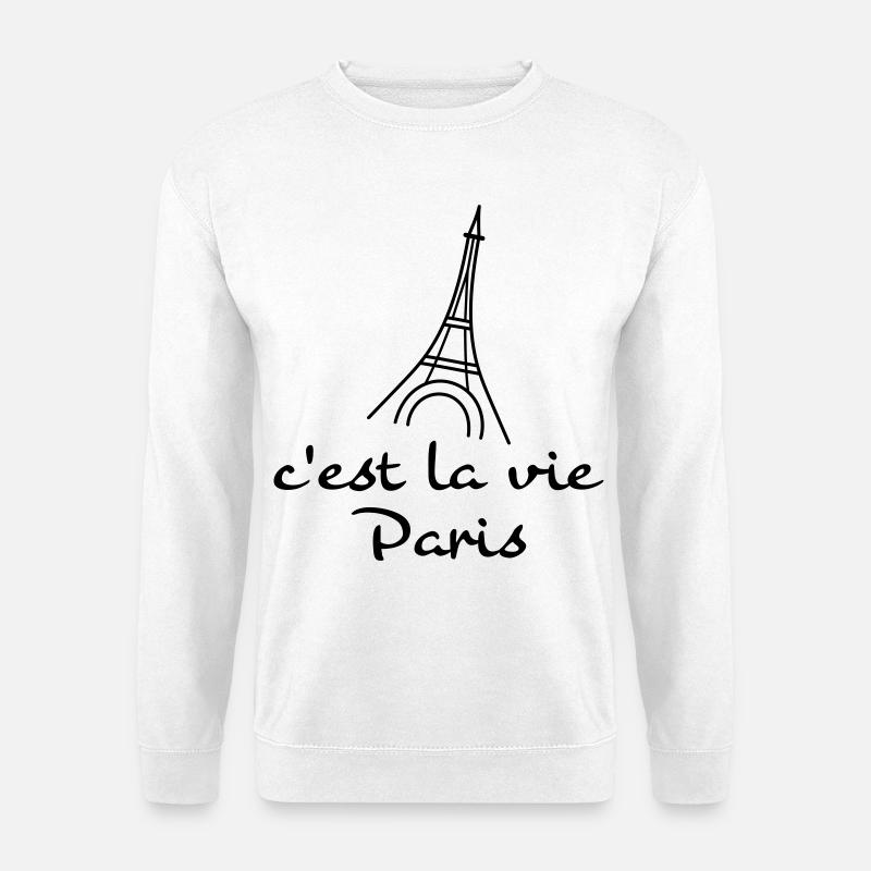 c'est la vie - Unisex Sweatshirt - white