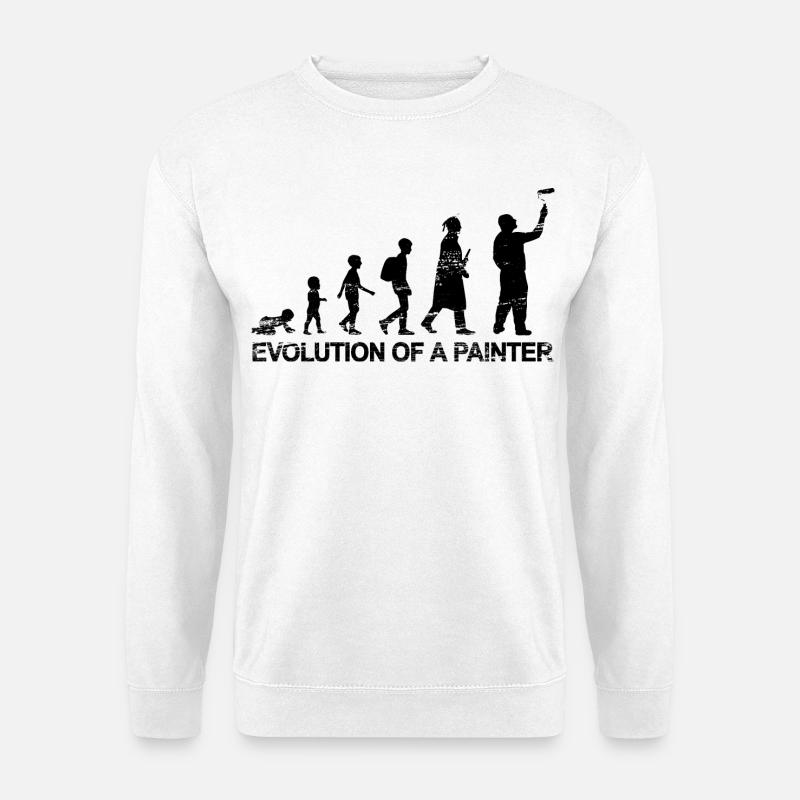 Entwicklung eines Malers - Unisex Pullover - Weiß