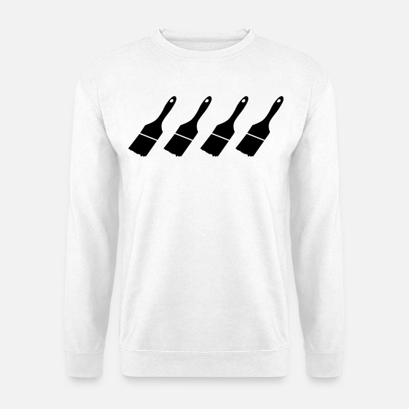 House Painter Brushes - Unisex Sweatshirt - white