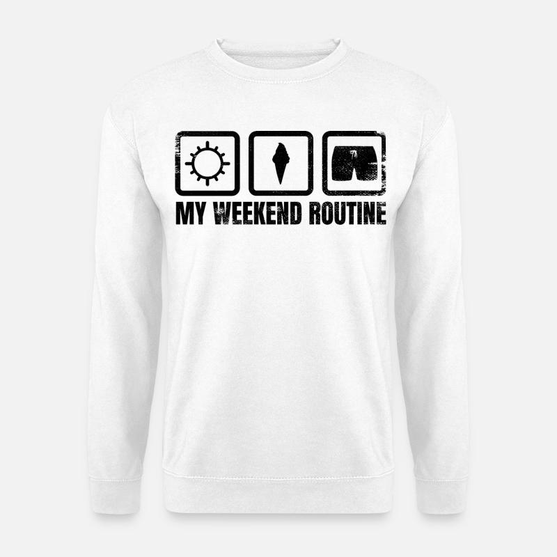 Week-end de crème glacée - Sweat-shirt Unisexe - blanc