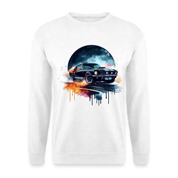 Muscle Car - For Car Enthusiasts - Unisex Sweatshirt - white - Front