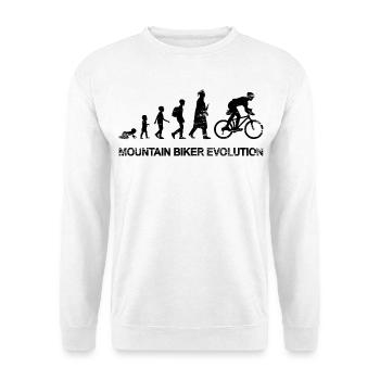 Développement d’un vététiste - Sweat-shirt Unisexe - blanc - Devant