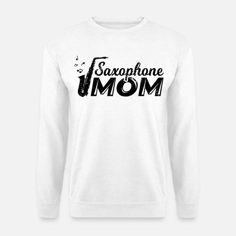Saxophon Mama - Unisex Pullover - Weiß