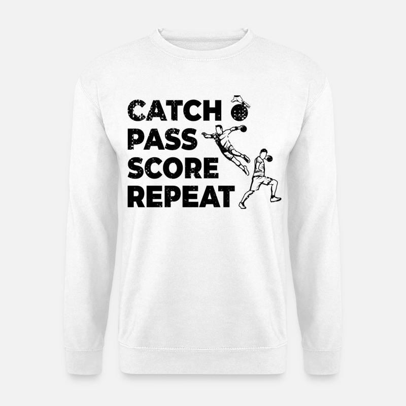 Attraper, passer, marquer, répéter - Sweat-shirt Unisexe - blanc