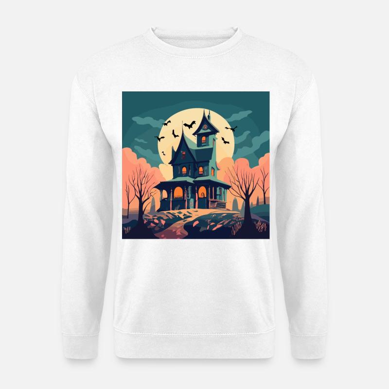Haunted House - Unisex Pullover - Weiß