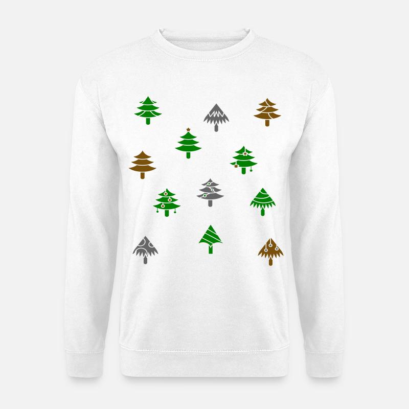 Tannenbäume - Unisex Pullover - Weiß