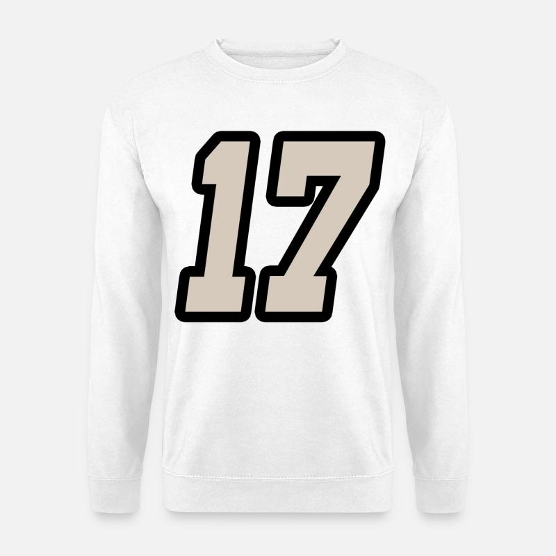 Nummer siebzehn 17 - Unisex Pullover - Weiß