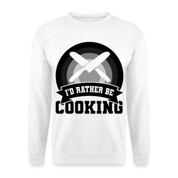 Witziges Koch Zitat - Unisex Pullover - Weiß - Vorne
