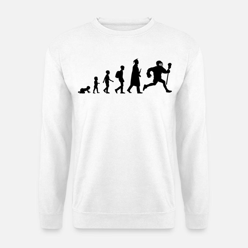 Lacrosse Spieler Entwicklung - Unisex Pullover - Weiß