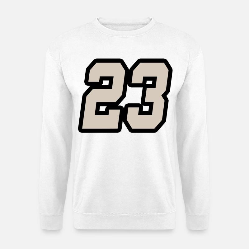 Nummer dreiundzwanzig 23 - Unisex Pullover - Weiß