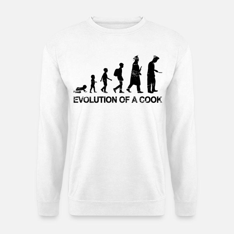 Évolution du chef - Sweat-shirt Unisexe - blanc