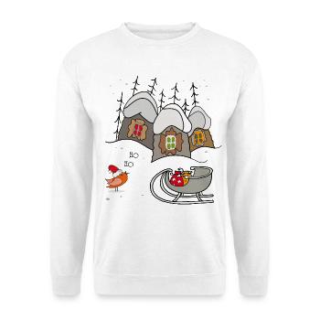 Weihnachten Winterzauber - Unisex Pullover - Weiß - Vorne