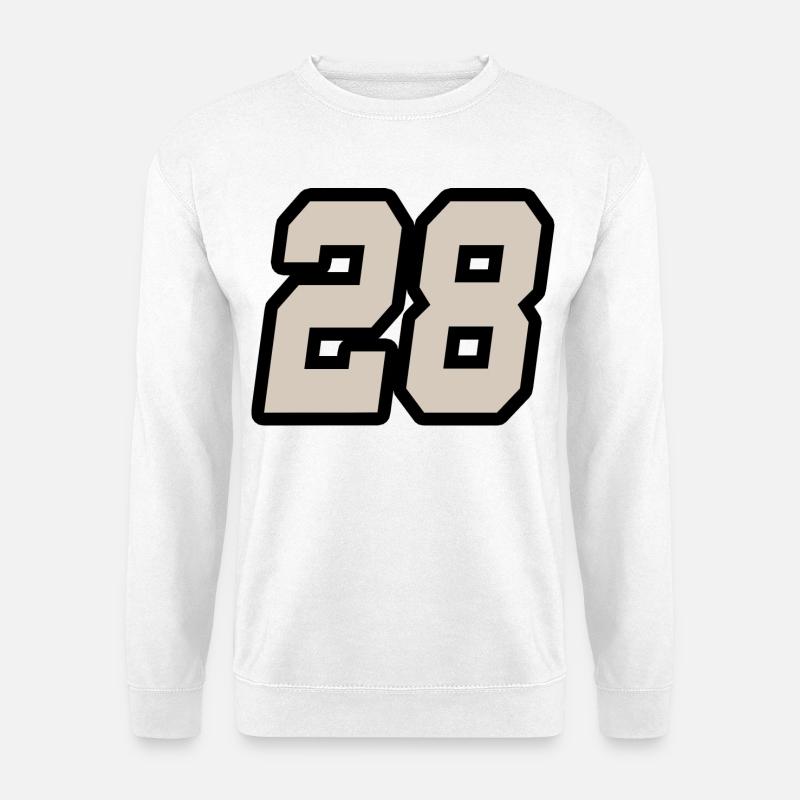 Nummer achtundzwanzig 28 - Unisex Pullover - Weiß