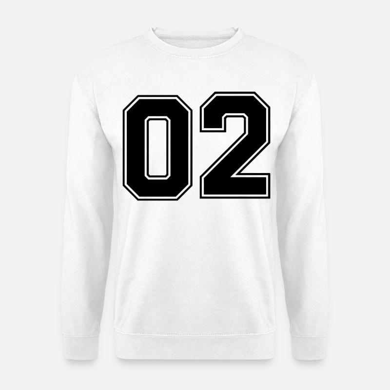 Nummer zwei 2 - Unisex Pullover - Weiß
