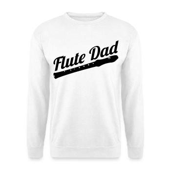 Père joueur de flûte - Sweat-shirt Unisexe - blanc - Devant