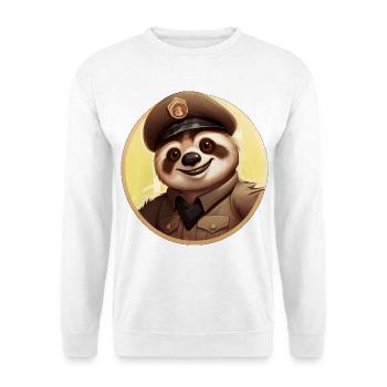 Police Sloth - Unisex Sweatshirt - white - Front